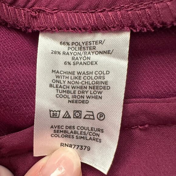 Ann Taylor High Rise Straight Leg Stretch Trousers Size 12 Curvy Fit EUC - Picture 5 of 6